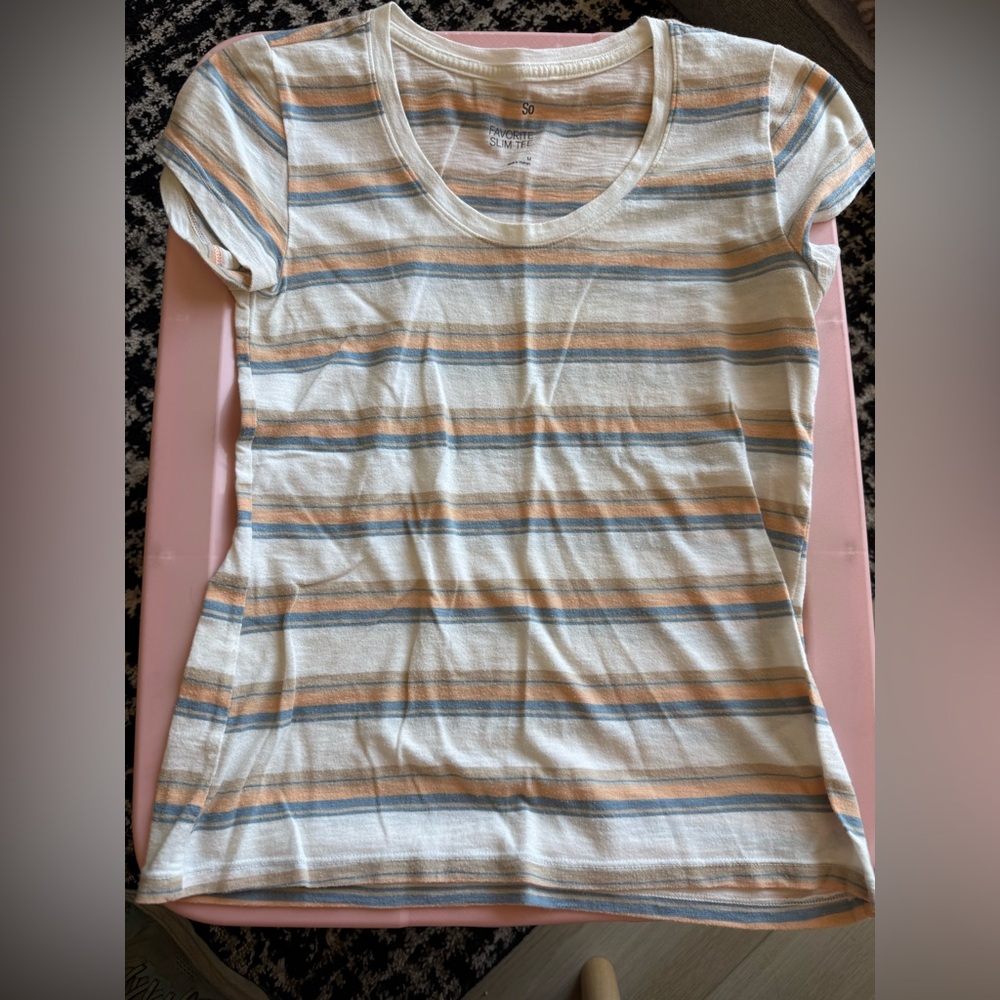 SO Multicolor Striped Tee